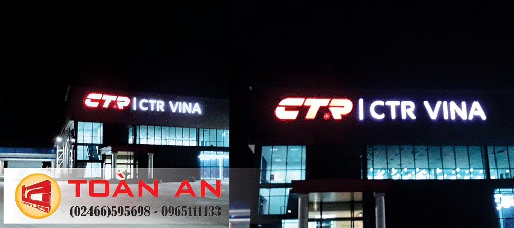 Ánh sáng logo công ty CTR VINA 